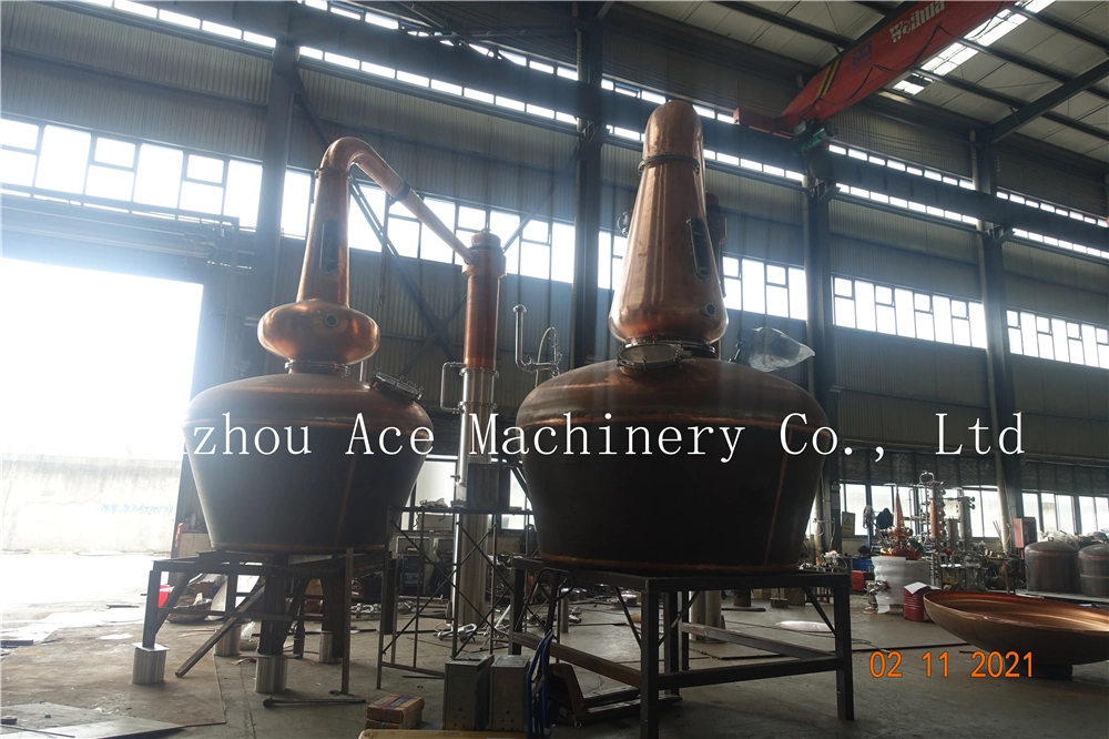 200L 500L 1000L 1500L Whisky Distiller Red Copper Alembic Moonshine Still Gin Distilling Equipment